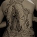 Tattoos - Virgin Mary with Roses Back piece - 50006